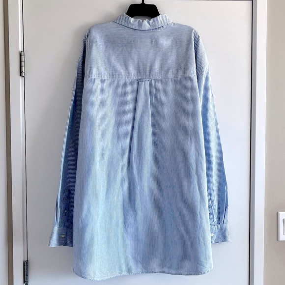 Chaps big & tall stripe cotton long sleeve button down shirt 3XB / 3TF - Picture 2 of 12